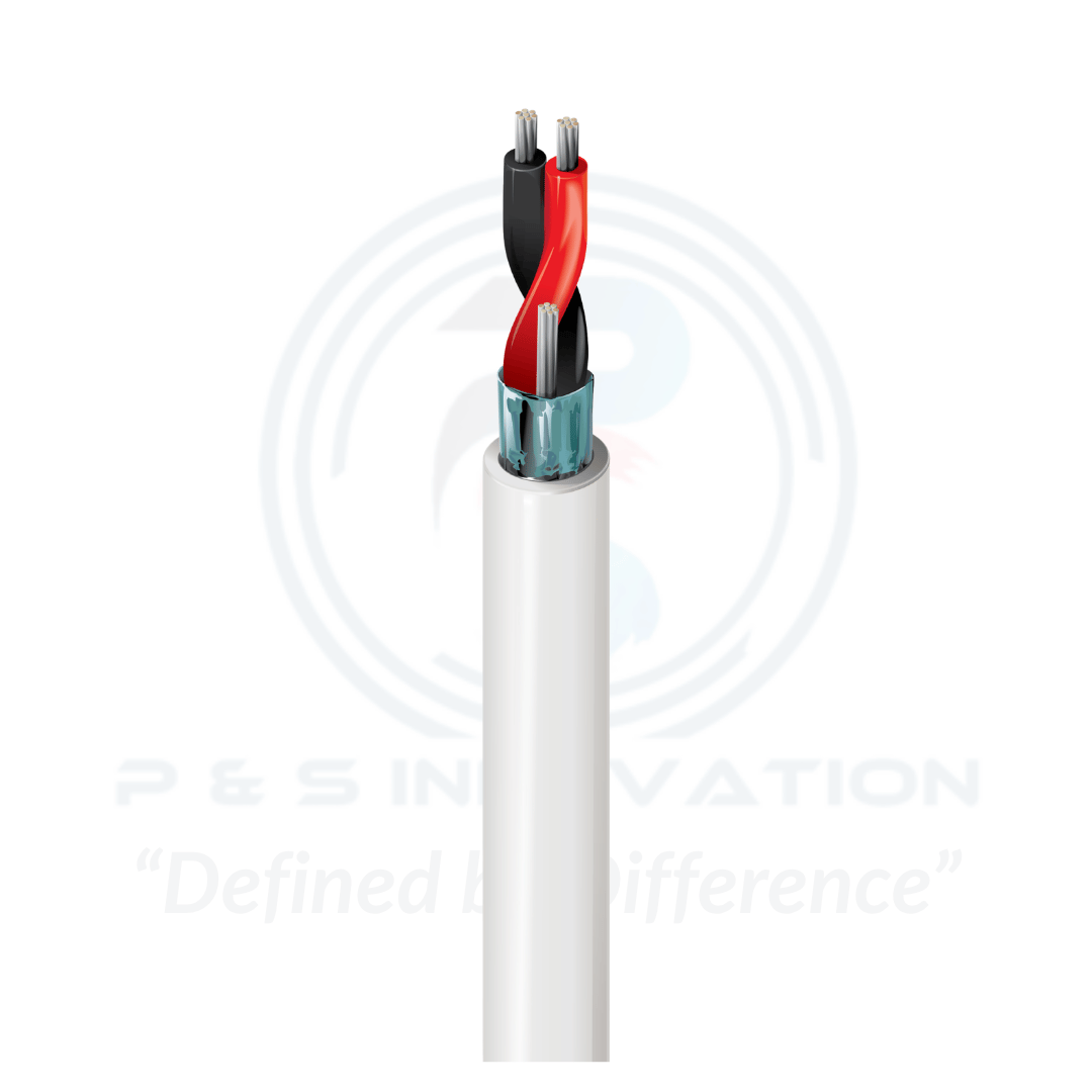 BELDEN 1801B, 24 AWG 1-PAIR SHIELDED PLENUM AUDIO CABLE