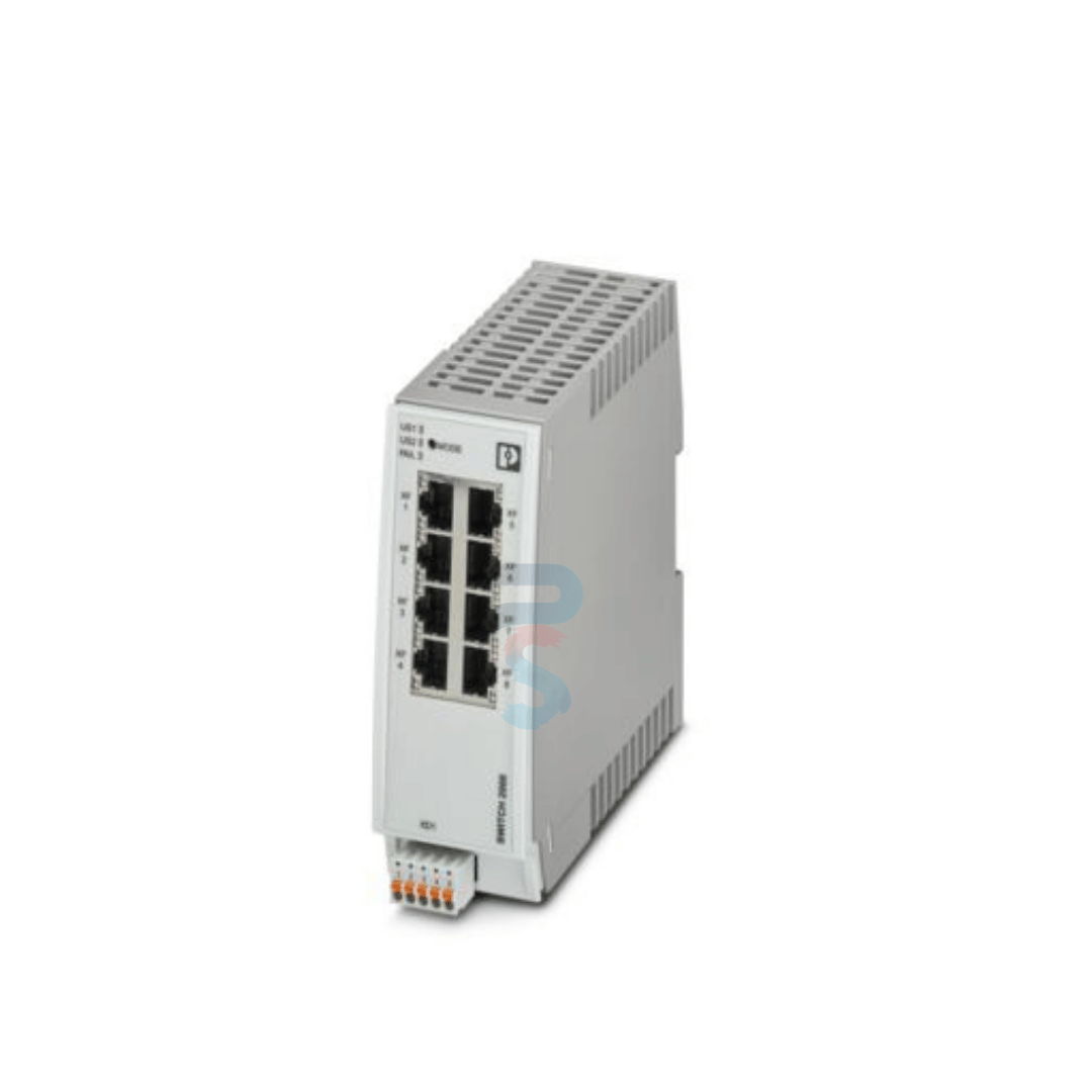 PHOENIX CONTACT 2702327, FL SWITCH 2208, 8 PORT MANAGED SWITCH 2000 SERIES