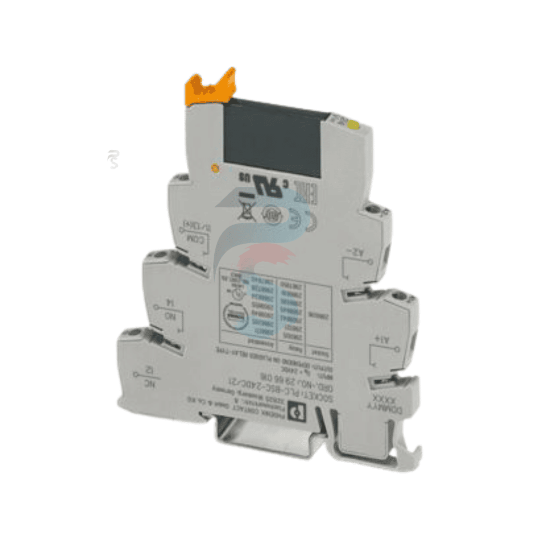 PHOENIX CONTACT 2966634, PLC-OSC- 24DC24DC2 24V DC SSR SLIM RELAY WITH BASE