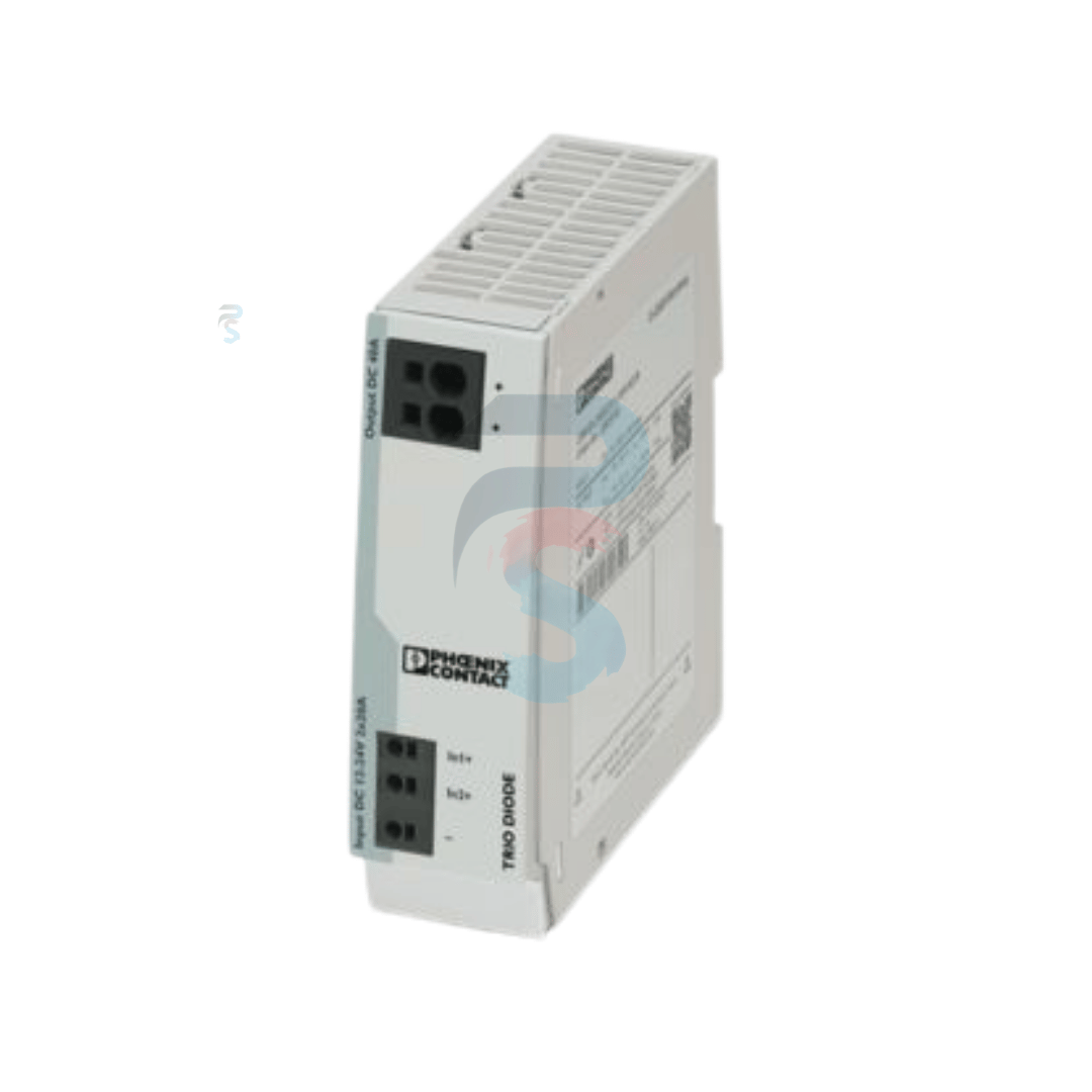 PHOENIX CONTACT 2907379, TRIO2-DIODE12-24DC2X201X40 12-24V DC 2X20A  1X40A TRIO DIODE REDUNDANCY MODULE
