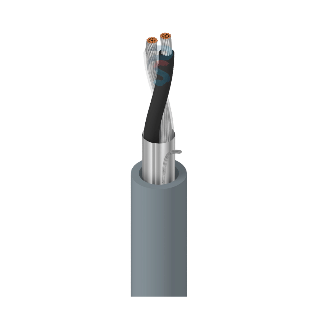 BELDEN 8761, 22 AWG 1 PAIR TC SHIELDED AUDIO CABLE